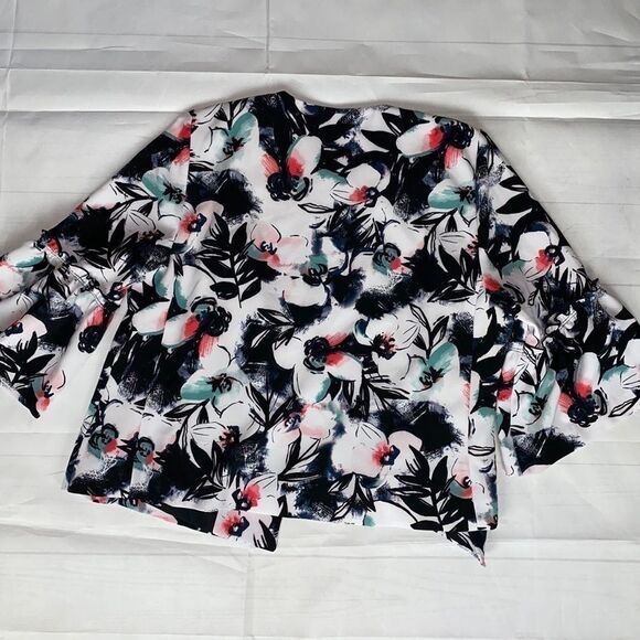 Lane Bryant Open Front Bell Sleeve Jacket 18/20 - Picture 7 of 9